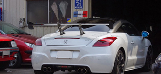 プジョースポール製 RCZ用リアウイングもございます | スペシャル