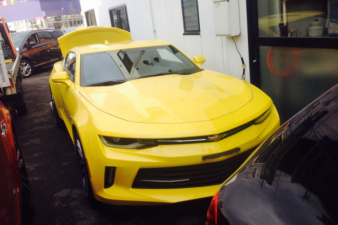 海外からの輸入代行も好調 今回は黄色が眩しいシボレー カマロの3 6ℓ 三大自動車 スペシャルショップ ナビ Autocar Japan