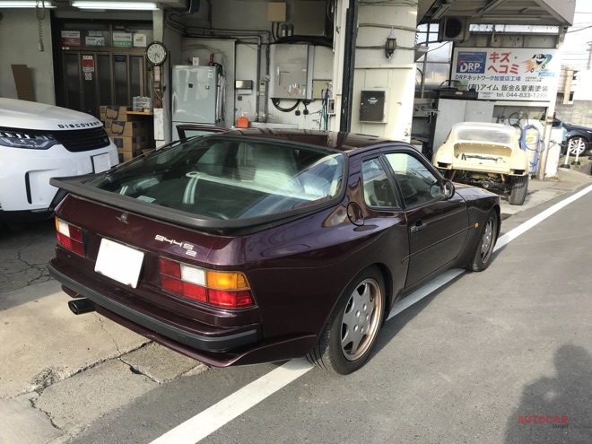 ポルシェ944s2 車検整備 ドライブシャフトブーツ エアコンコンデンサーファン修理 アイム コーポレーション スペシャルショップ Autocar Japan