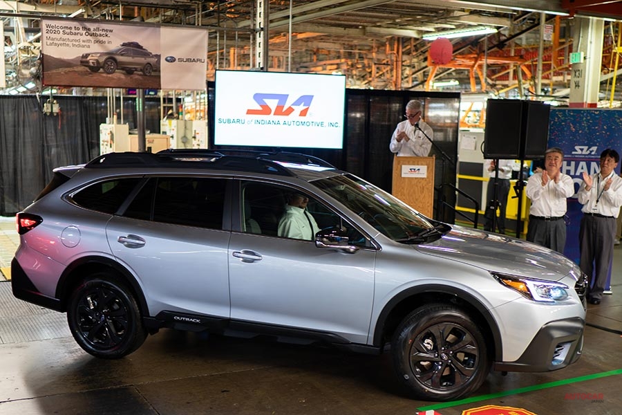2019年7月末、スバルの米国生産拠点であるSIAで、新型レガシィ（セダン）、新型アウトバックの生産が開始された。