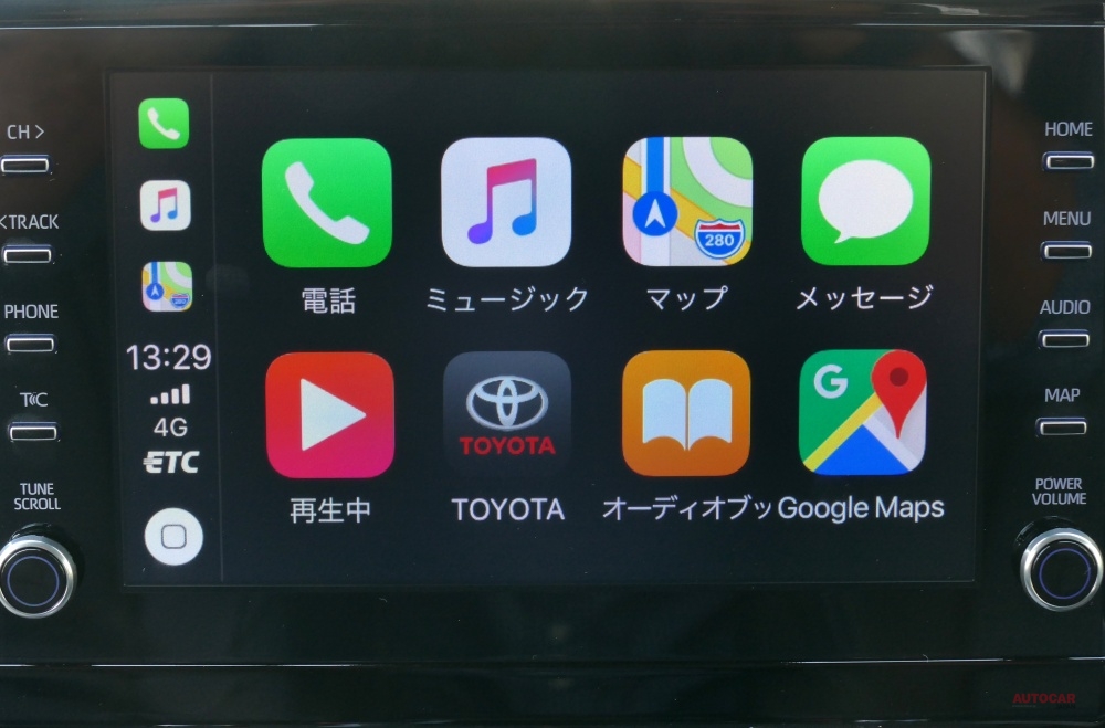 ディスプレイオーディオは、3.3万円のセットOPで、TV+アップルカープレイ+アンドロイドオートに対応する。