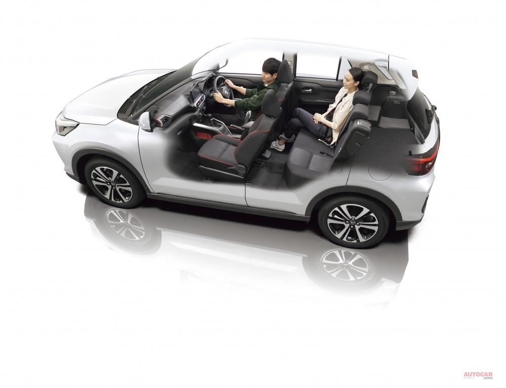 ロッキーは、ダイハツの新世代のクルマづくり「DNGA(Daihatsu New Global Architecture)」の第2弾商品。