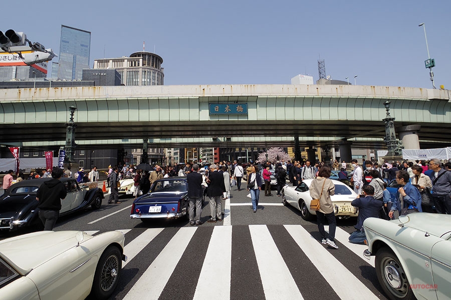 ジャパン・クラシック・オートモービルは、2020年の日程は未定だが、例年は4月ごろに日本橋周辺で開催