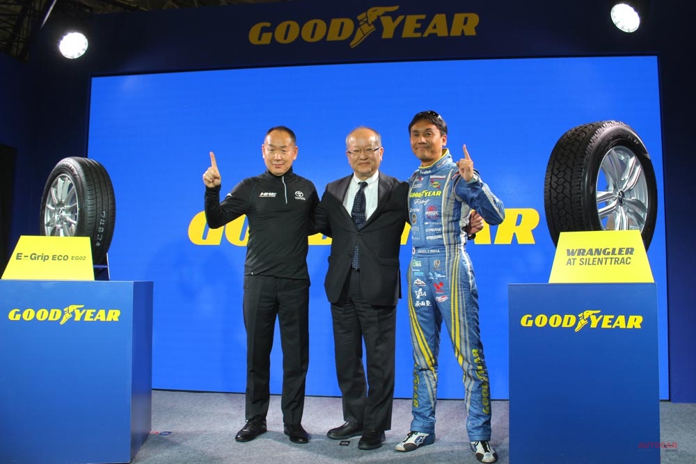 東京オートサロン2020で、グッドイヤーの新タイヤ「エフィシェントグリップ・エコEG02」、「ラングラーATサイレントトラック」が初披露