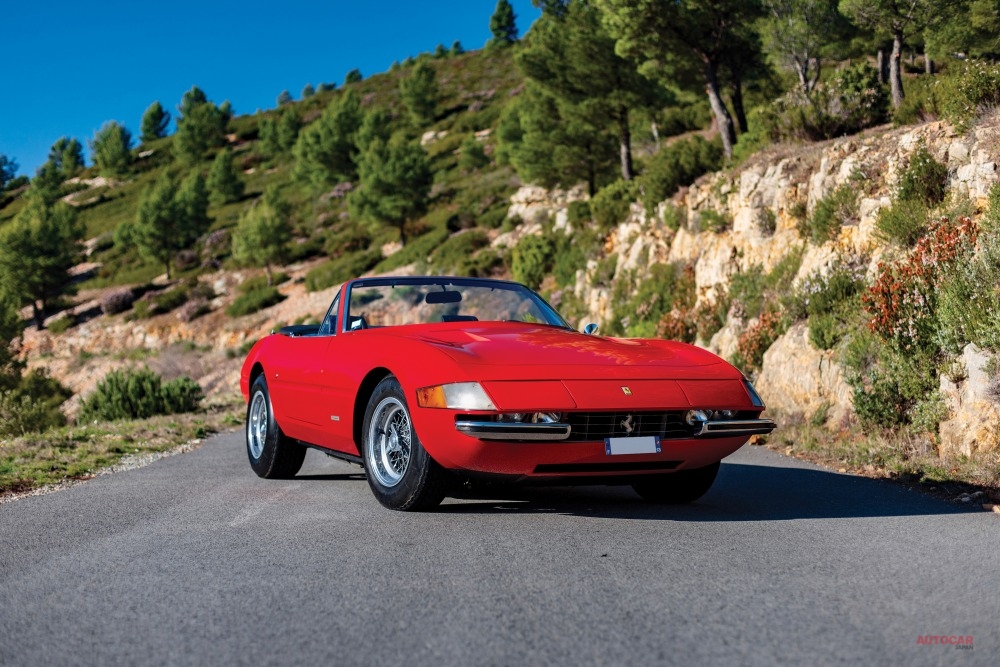 予想落札額2〜3億万円の1972年フェラーリ365GTS/4-A デイトナ・スパイダーは流札