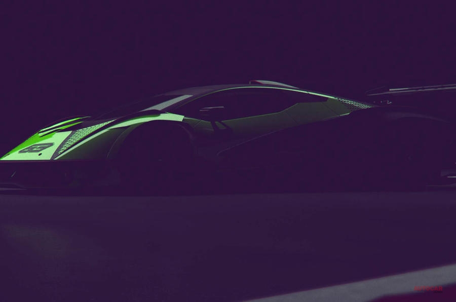 ランボルギーニ・スクアドラ・コルセが昨年公開した、新ハイパーカーの予告画像