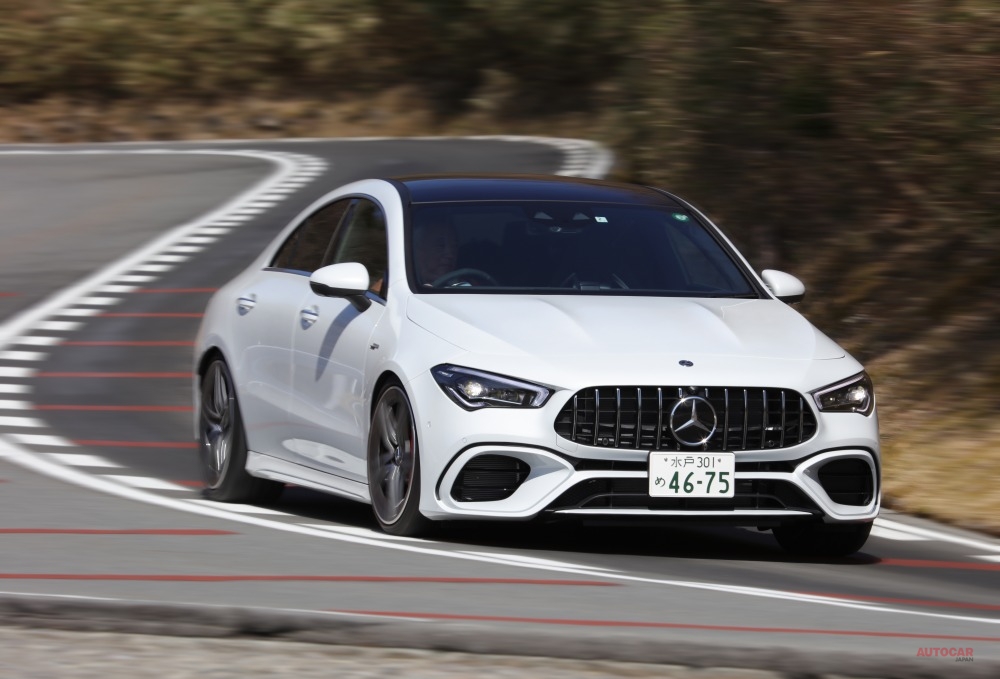 メルセデスAMG CLA 45 S 4マティック＋（日本仕様）。