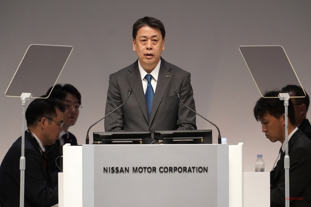 第3四半期の決算発表に登壇した内田誠CEO。