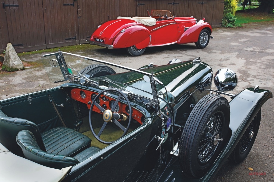 ラゴンダLG45（1935年）とラゴンダV12ラピード（1938年）