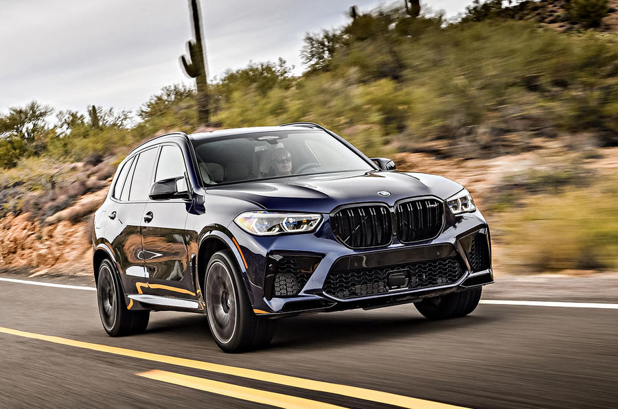 BMW X5 Mコンペティション（写真）など「M」モデルのSUVラインナップも増えてきた。