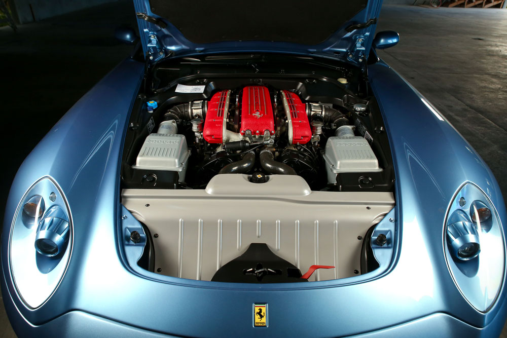 RMサザビーズ・シフト／モントレー・オークションに出品された「フェラーリ612スカリエッティ」。希少な6MT仕様。