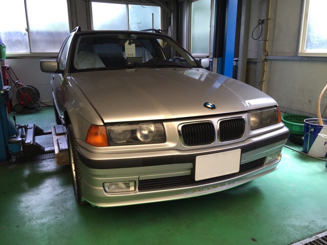 E36型アルピナ フロントバンパー／リップスポイラー交換／デコラインも