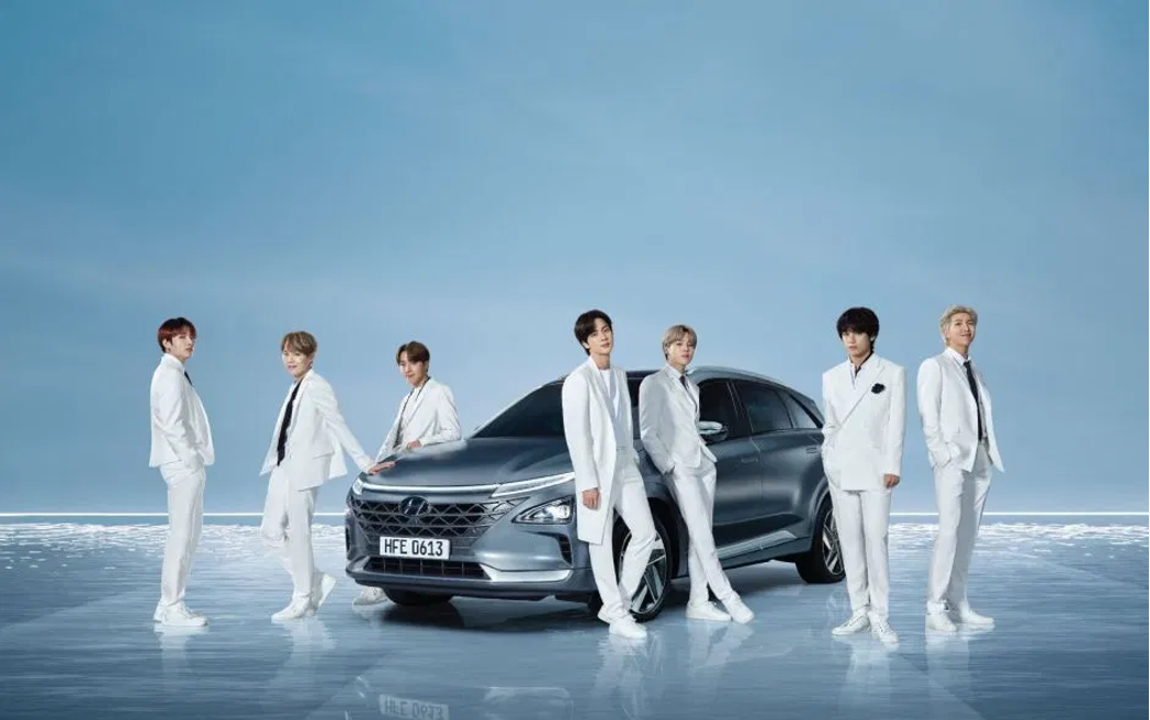 超人気グループ「BTS」が現代自動車の広報大使をつとめている。
