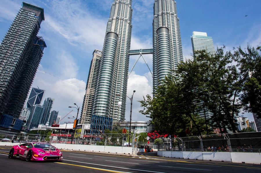 マレーシアの首都クアラルンプールの市街地コース