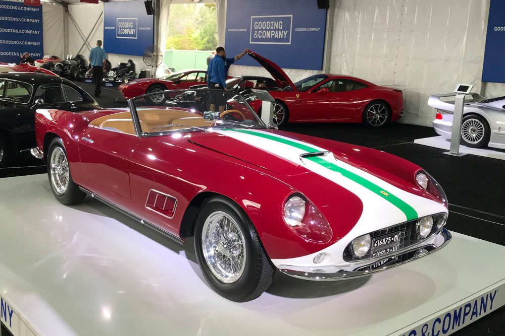 高値2位を記録した1959年フェラーリ250GT LWBカリフォルニア・スパイダー・コンペティツィオーネ（11億9240万円）