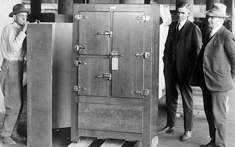 1919年当時のフリッジデール社の冷蔵庫