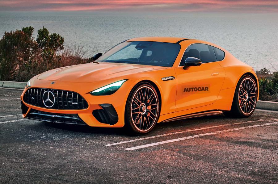 次期メルセデスAMG GTは、進化的なスタイリングを採用しながら2023年に登場する見込み。(画像は予想レンダリング)