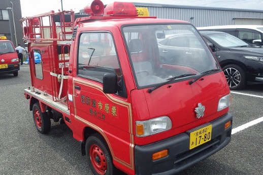出品されるミニ消防車（1994年式）