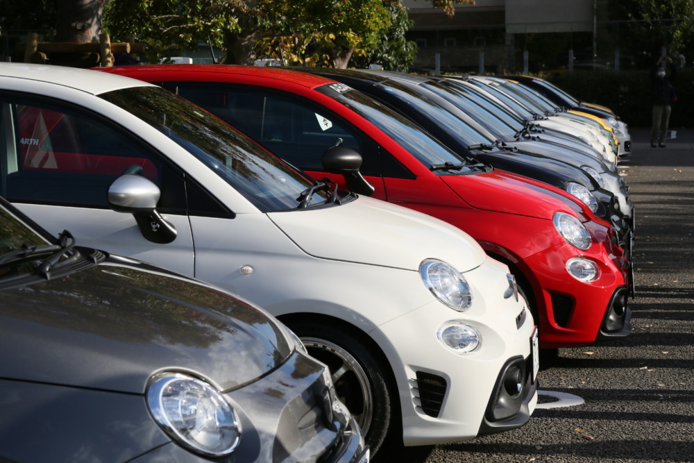 アバルト乗りが集まった11月の週末。限定車の初披露、試乗会、座談会と盛り沢山のイベントが東京・代官山で開催された。