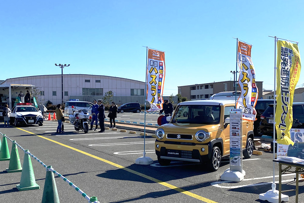 埼玉県の「アリオ上尾」で開催される「サポカー試乗会」。写真は前回開催時の様子。