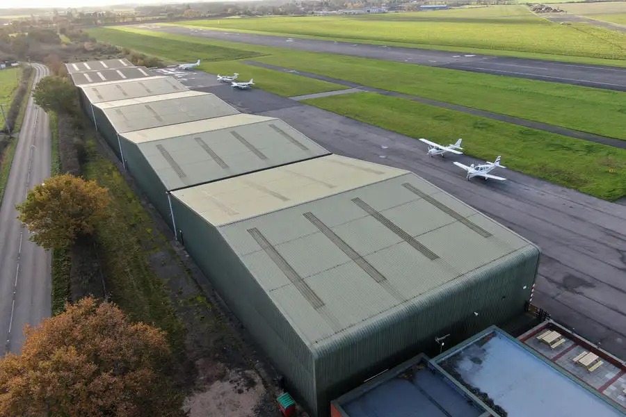 2021年にサッチャムが購入し拠点を新設したガムストン飛行場