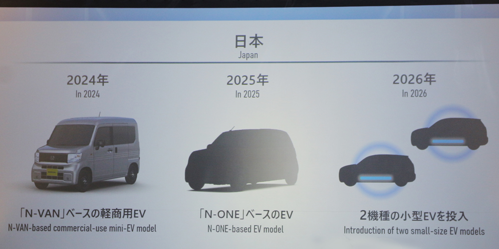 2026年までに日本市場に投入される4つのEVが示された。その次に控えるモデルは？