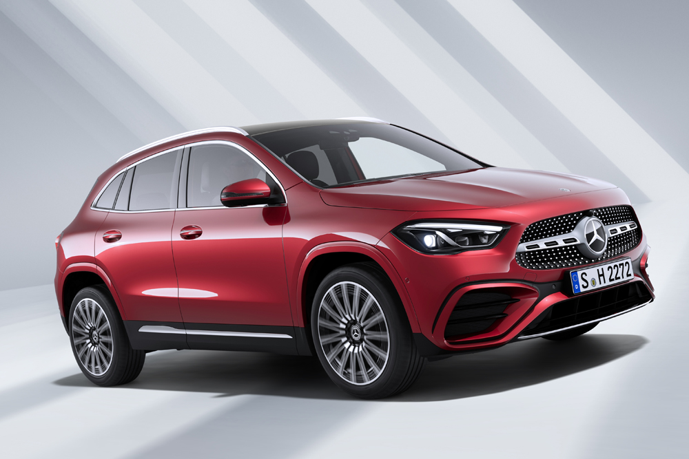 改良新型GLA 180(599万円:画像はAMGラインパッケージ装着車)