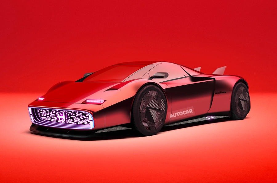 ホンダはこれまでとまったく異なる電動スポーツカーを開発中だという。（編集部作成予想イメージCG）