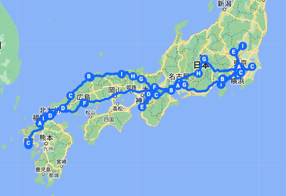 外国人がレンタカーを痛車にラッピングして日本半周ドライブ