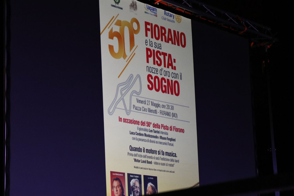 フィオラーノでのイベントではモンテゼーモロとの軋轢が噂されていたマウロ・フォルギエーリとの対談が行われた。モンテゼーモロは、とても御年75とは思えエレガントかつエネルギッシュな振る舞いを見せた。