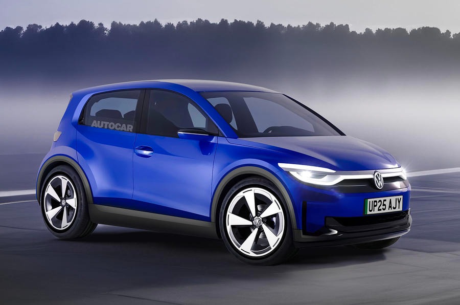 フォルクスワーゲンUp!の後継車が2027年頃に導入される。(編集部作成予想イメージCG)