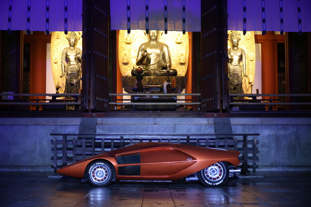 薬師寺で開催されたコンコルソ・デレガンツァ・ジャパン2025のウイナー、『ランチア・ストラトスHFゼロ』。