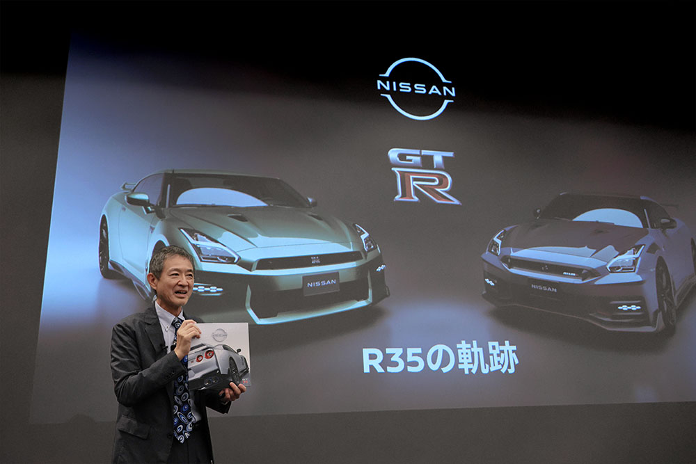 R35型GT-RとフェアレディZの前統括責任者で、現在は日産のブランドアンバサダーとなった田村宏志氏。