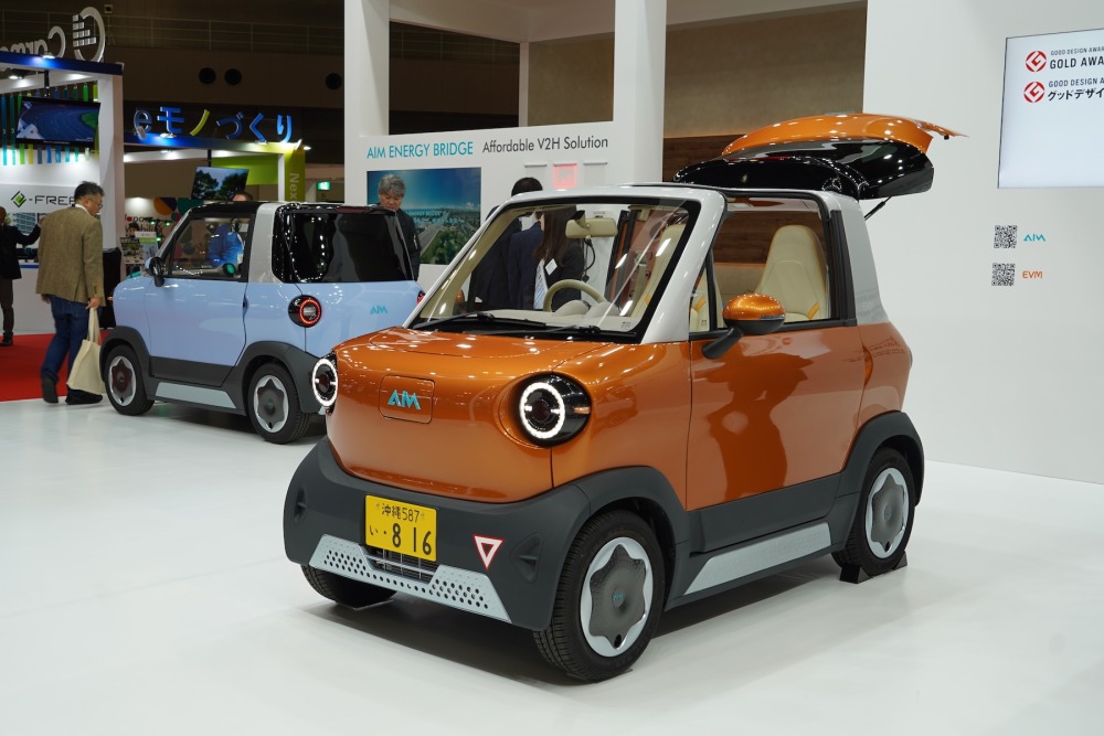 ジャパンモビリティショー2025に展示されたAIM EVM。