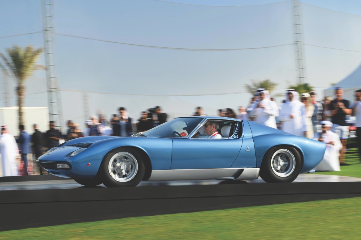 ベスト・オブ・ショーを獲得した、1972年式ランボルギーニ・ミウラ SV