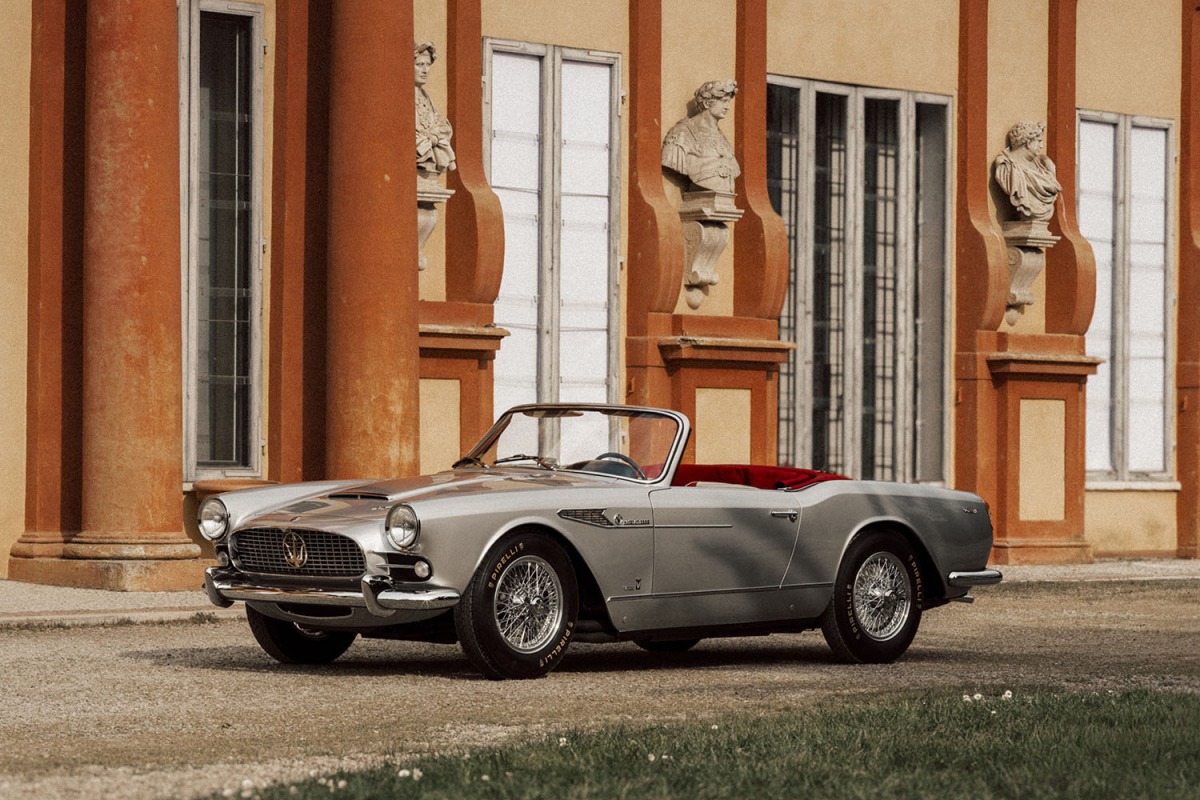 マセラティ・クラシケの100台目の認定車両となった、1959年 マセラティ3500GTヴィニャーレ・コンバーチブル・プロトタイプ 。