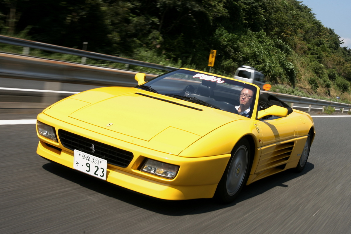 17年前に酒井さんが購入したフェラーリ348スパイダー（もちろん中古）。当時の支払総額は640万円だった。