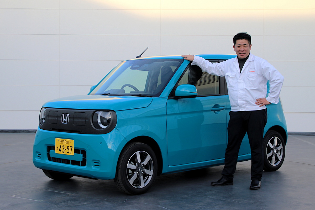 ホンダN-ONE e:の開発責任者を務める堀田英智さん。
