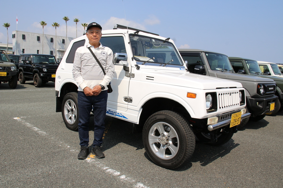 中村良夫さんの愛車は、タフ&ニートのキャッチコピーで知られる1982年式のSJ30型。