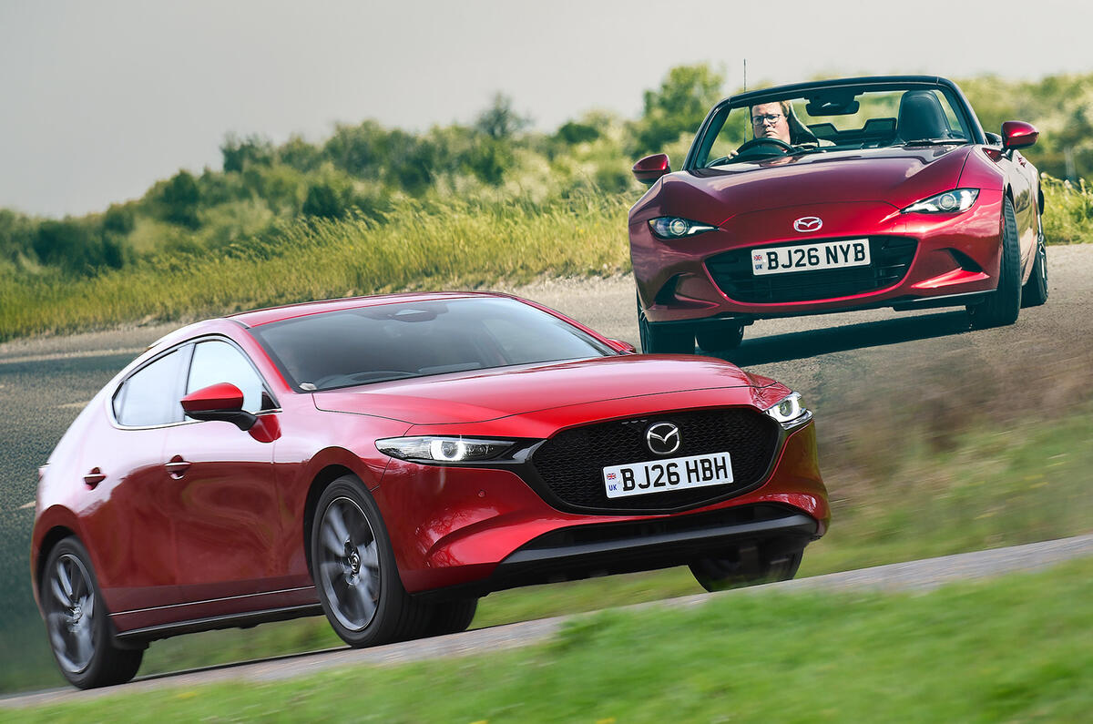 マツダ3には、MX-5（ロードスター）のような運転の楽しさがある。