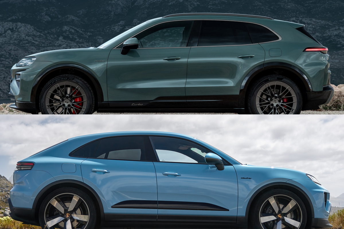 今回は、EVに進化したポルシェのSUV、『カイエン』（上）と『マカン』（下）を取り上げます。