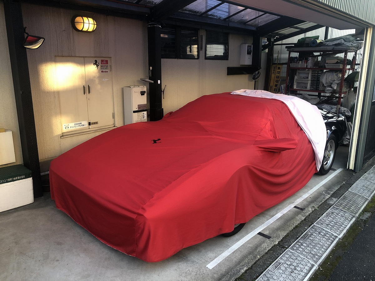 筆者の車庫で藪入り中のフェラーリ328GTS、通称スッポン丸!
