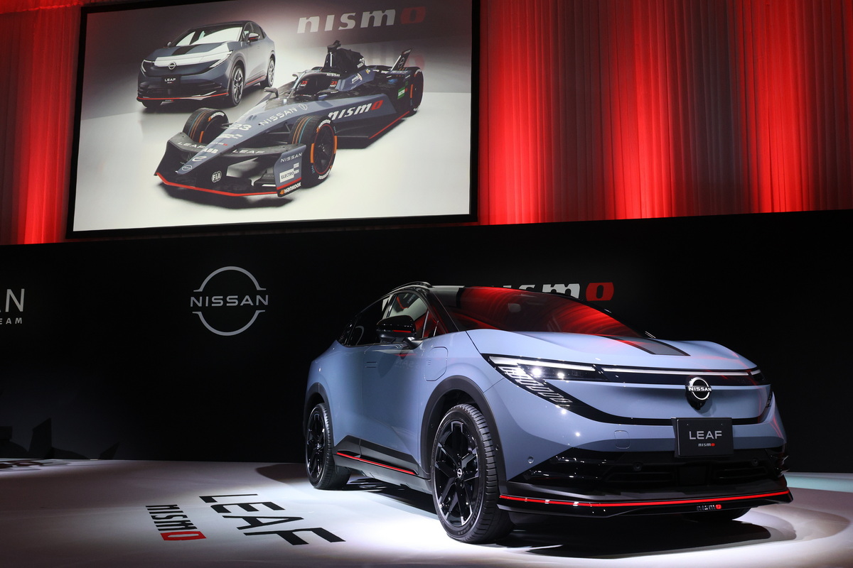 7月22日、『日産リーフ・ニスモ』発表会をフォーミュラE東京E-Prix記者会見と併せて開催。
