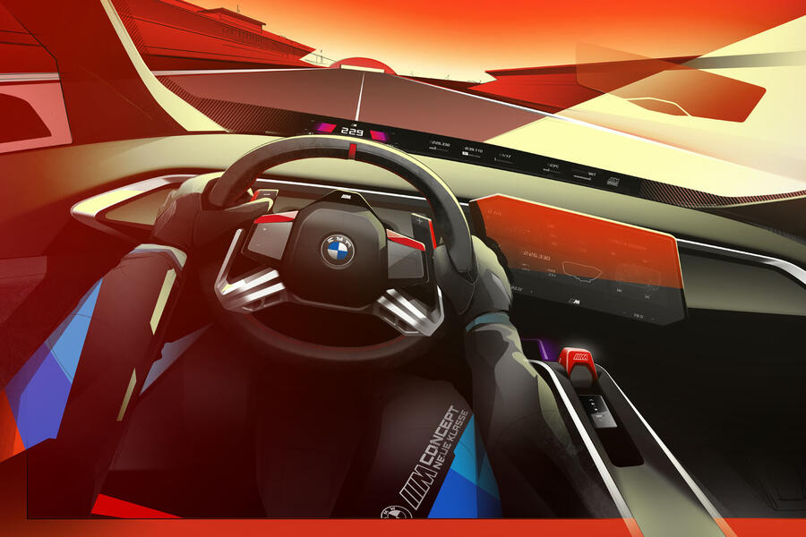 BMW Mコンセプト・ノイエ・クラッセのデザインスケッチ
