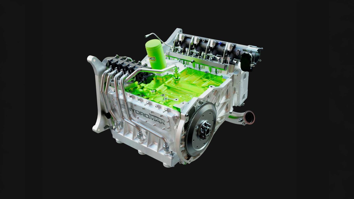 JCBハイドロマックスの水素エンジン