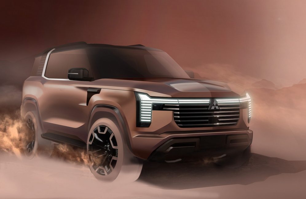フラッグシップSUV『新型三菱パジェロ』のイメージスケッチ。