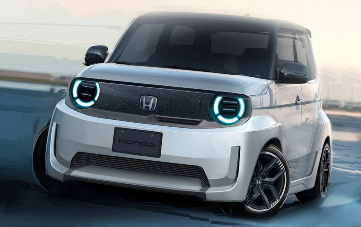 軽乗用車EVであるN-ONE e:をベースに作られた、スーパーワンのデザインスケッチ。