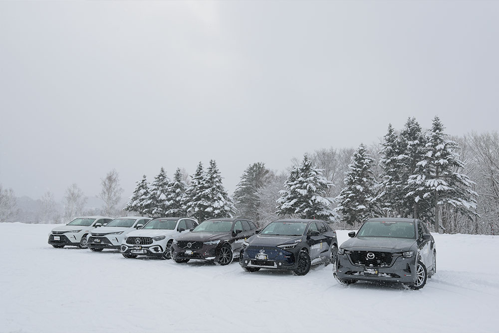 冬の北海道で様々な車種を試乗してテスト。
